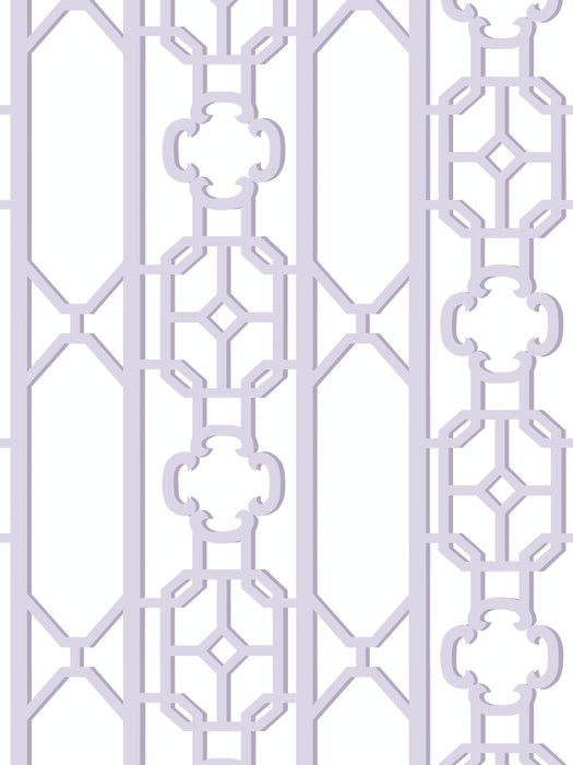 Scalamandre Joanna Fret Lavender Wallpaper SCWP88582D0013