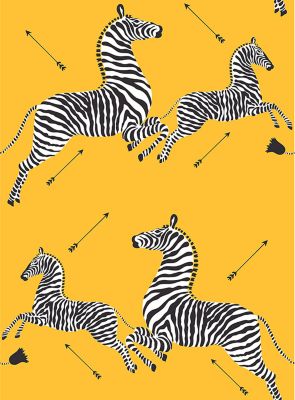 Scalamandre Zebras | Removable Sunbeam Wallpaper Sample SCWP81388PS0016