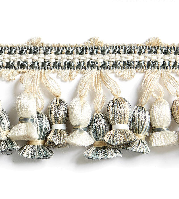 Scalamandre Newport Tassel Fringe Mineral Trim Sample SCFT1103M0017