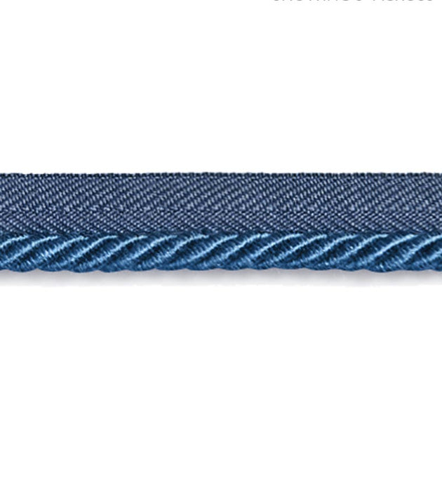 Scalamandre Boulevard Cord Federal Blue Trim SCC3140019