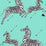 Scalamandre Zebras | Removable Aqua Wallpaper Sample SCWP81388PS0019
