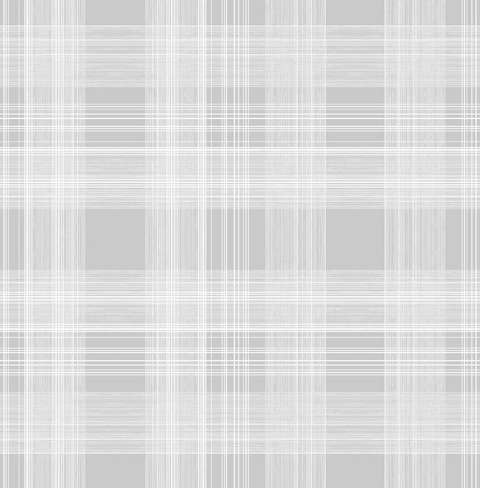 Seabrook Designs Rad Plaid Harbor Grey Wallpaper Sample SG10008