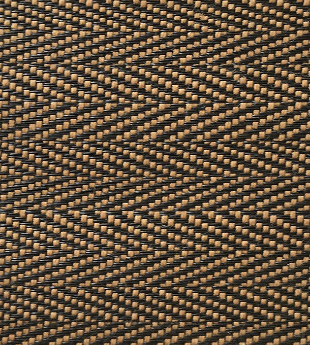 Old World Weavers Milzig Herringbone - Horsehair Brown / Black Fabric SKMI650002