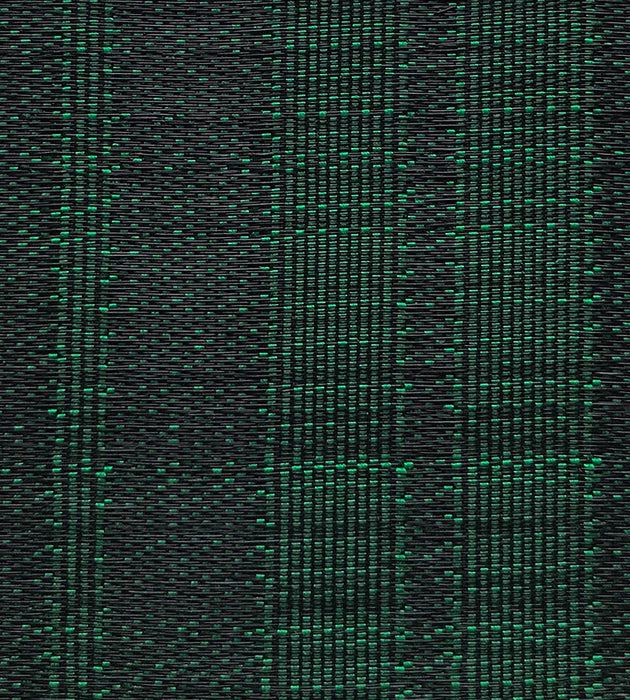 Old World Weavers Pinto Silk Horsehair Green / Black Fabric SK06210004