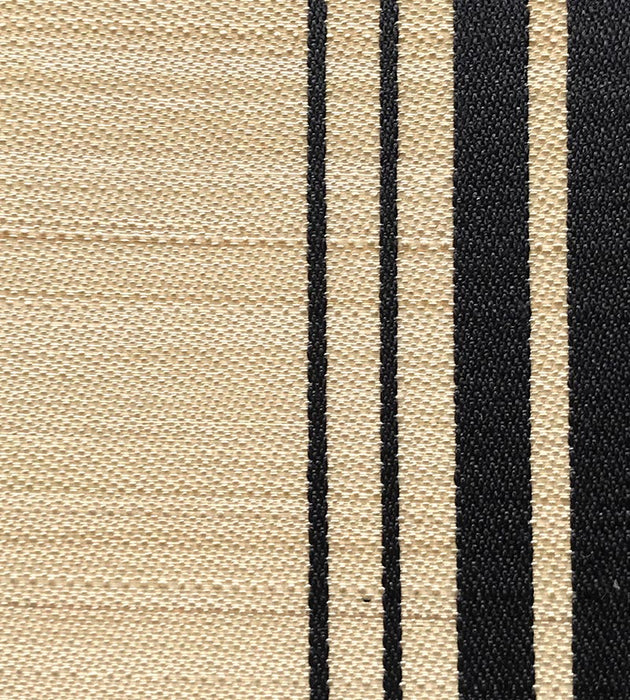 Old World Weavers Ardennais Silk Horsehair Black / Beige Fabric SKB1000073