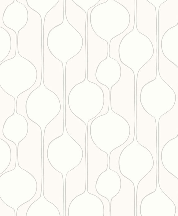 Seabrook Designs Minimalist Geometric Egyptian Cotton Wallpaper Sample SL80108