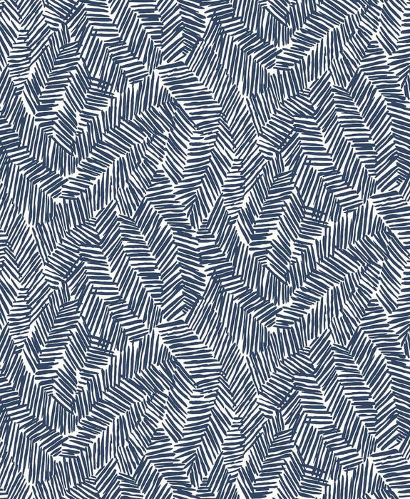 Seabrook Designs Lush Navy Blue Wallpaper Sample SL80402