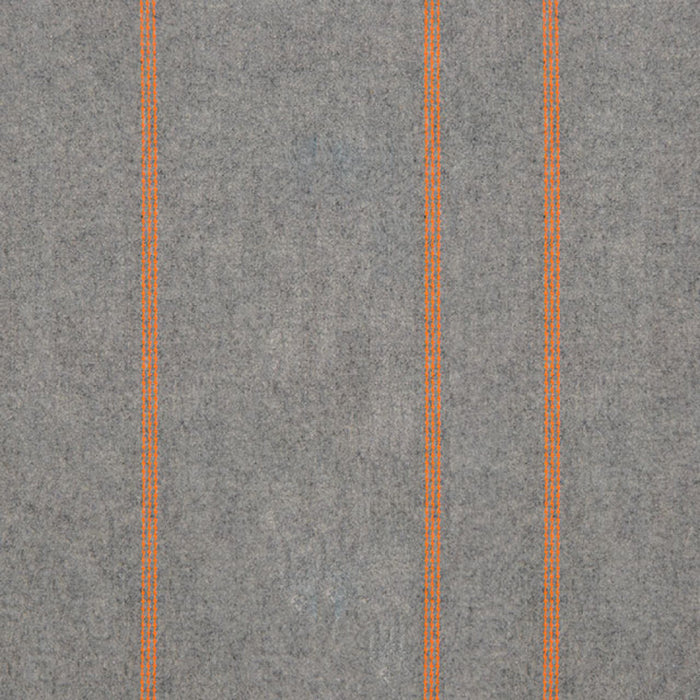 Maya Romanoff Cozy Bundle Up Grey Fleece w/Orange Wallpaper Sample MR-CZ-3X02-O