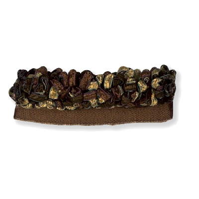 Kravet Couture Ribbon Rouche Tortoise Trim Sample T30213.614.0
