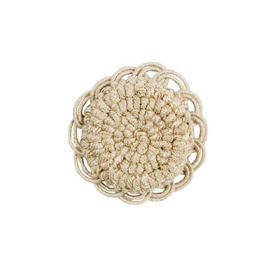 Brunschwig & Fils Coeur Rosette Stone Trim Sample T8012113.1616.0