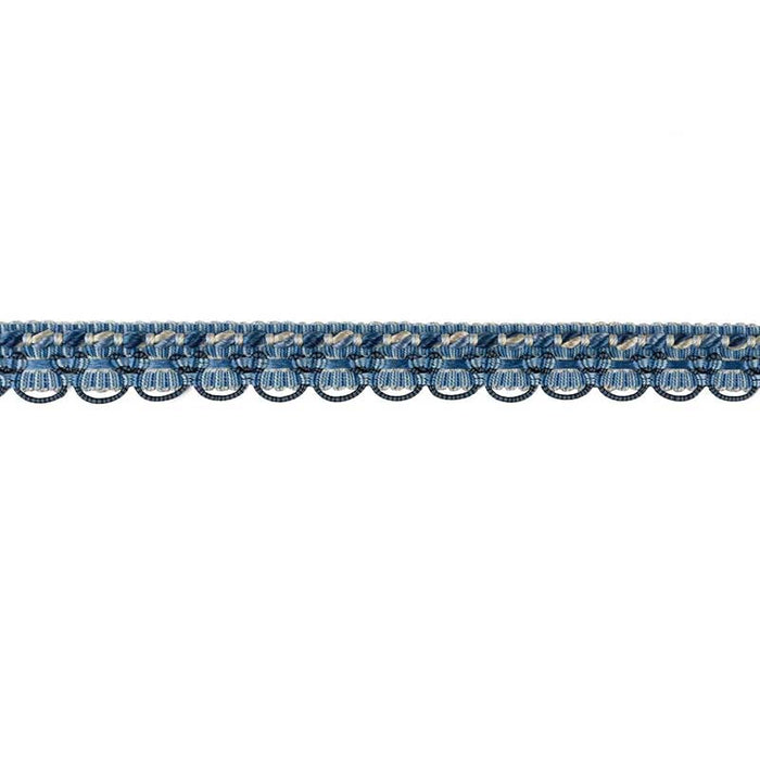 Brunschwig & Fils Soie Gimp Canton Blue Trim Sample T8012517.5.0