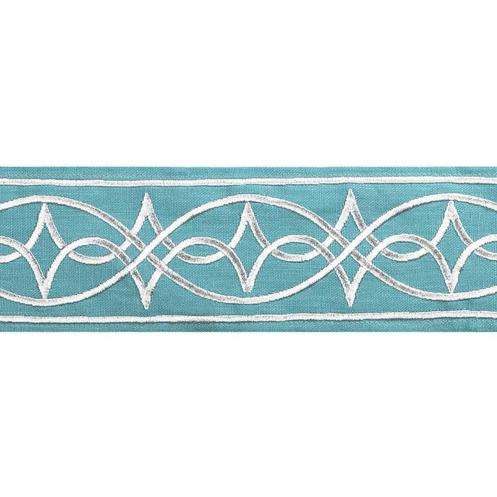 Brunschwig & Fils Anaelle Tape Aqua Trim Sample T8022104.13.0