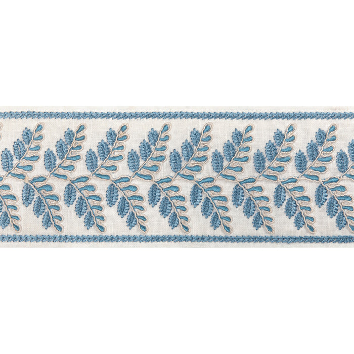 Brunschwig & Fils Fougere Border Blue Trim Sample T8024100.5.0