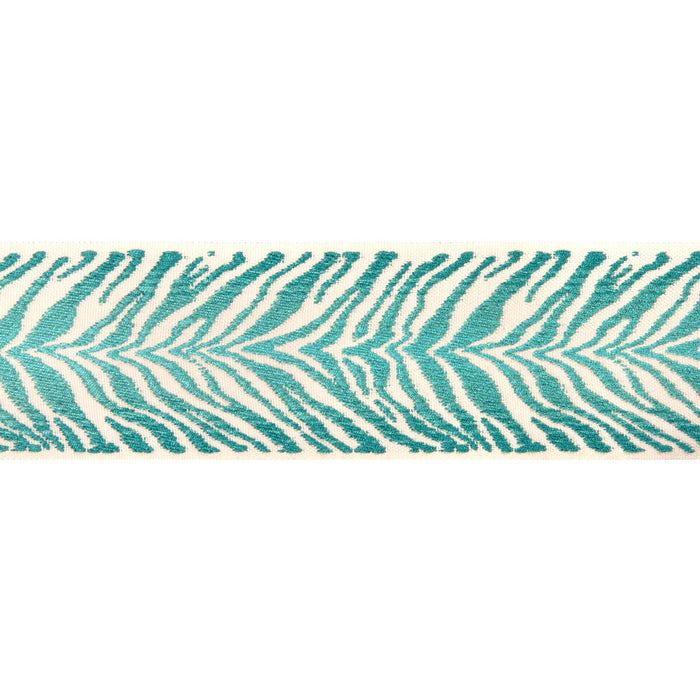 Brunschwig & Fils Tigre Tape Aqua Trim Sample T8024104.13.0