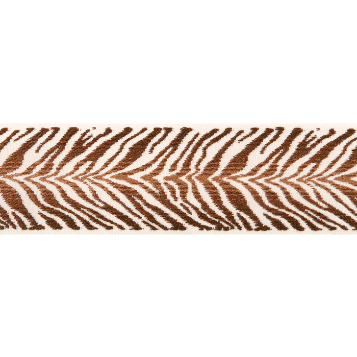 Brunschwig & Fils Tigre Tape Coffee Trim Sample T8024104.6.0