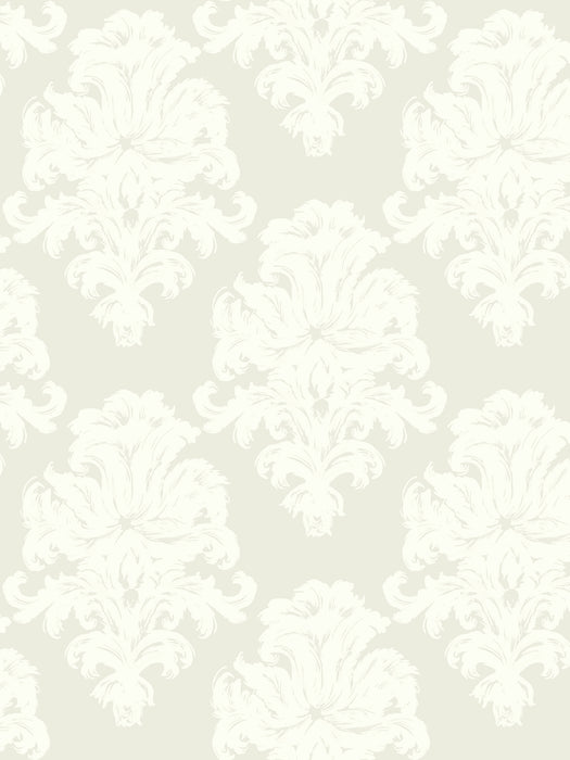 Seabrook Designs Montserrat Light Taupe And Off-white Wallpaper Sample TA20105