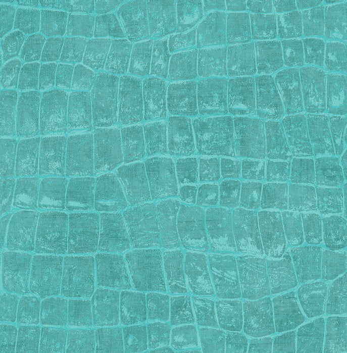 Seabrook Designs Curacao Aqua Blue Wallpaper Sample TA20512