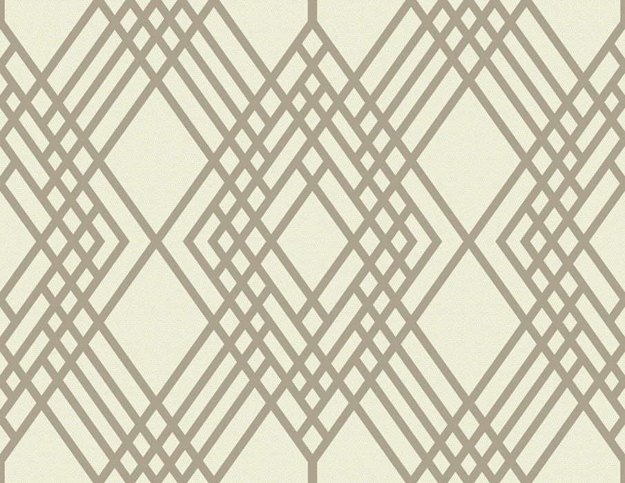 Seabrook Designs Cayman Beige And Off-white Wallpaper Sample TA21306