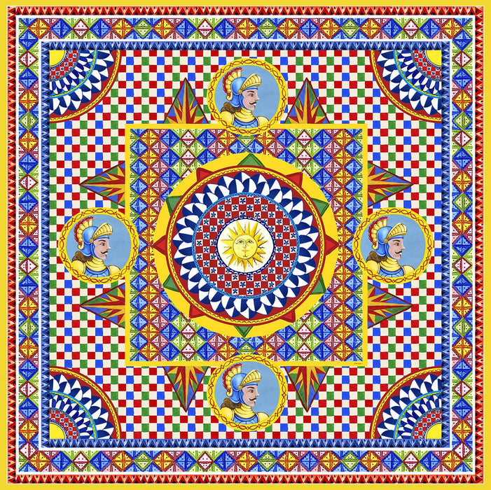 Seabrook Designs Sol Carretto Mural Rocco Wallpaper TCW011TCAHPUC092