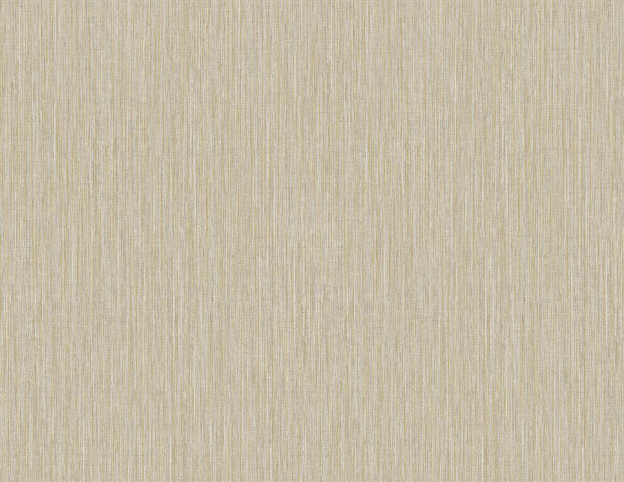 Seabrook Designs Vertical Stria Sandstone & Metallic Gold Wallpaper Sample TS80906