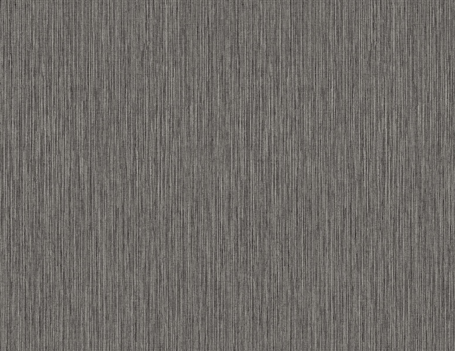 Seabrook Designs Vertical Stria Graphite & Metallic Silver Wallpaper Sample TS80910