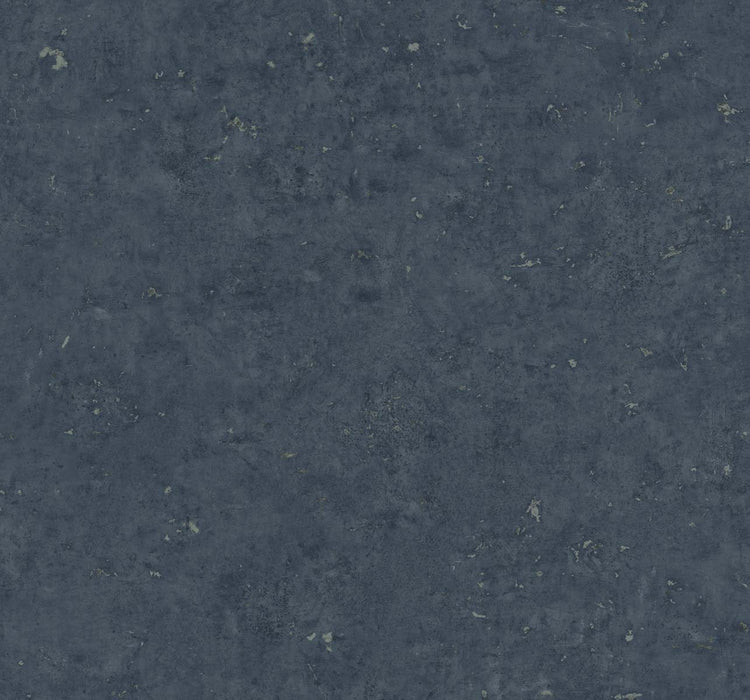 Seabrook Designs Cement Faux Storm Blue & Metallic Graphite Wallpaper TS81202