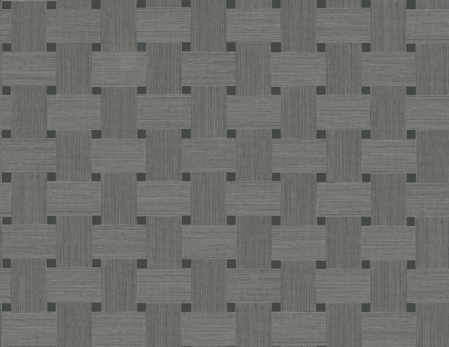 Seabrook Designs Basketweave Greyhound Wallpaper TS81808