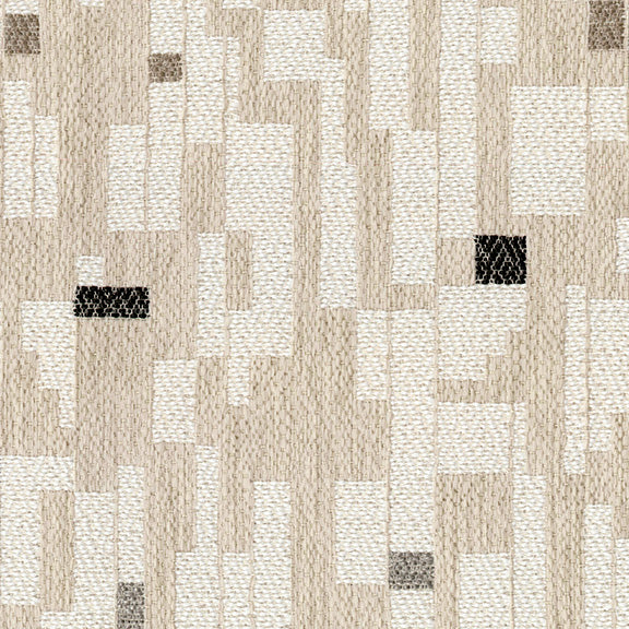Brentano Triptych Checkered White Fabric 1293-01