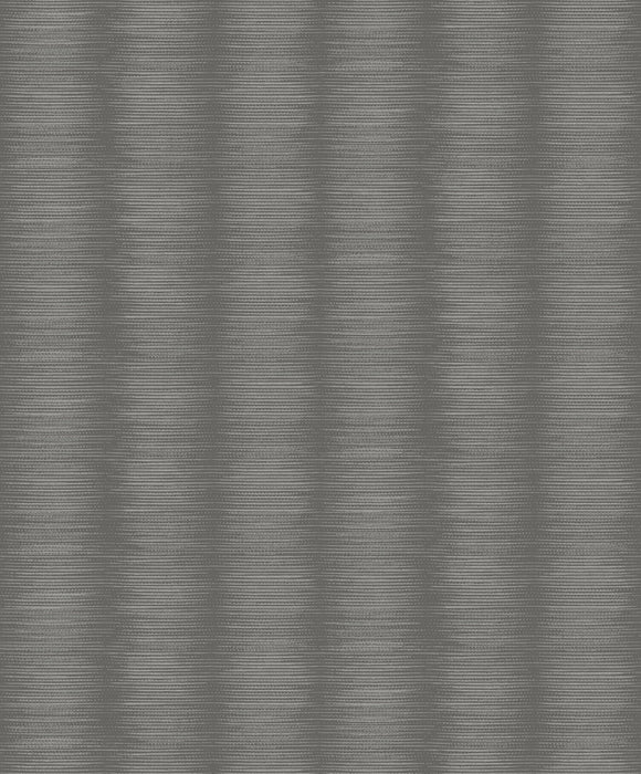 Seabrook Designs Ombre Stripe Charcoal Wallpaper Sample UK10721
