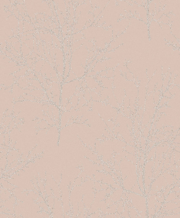 Seabrook Designs Bead Branches Blush Wallpaper Sample UK11501