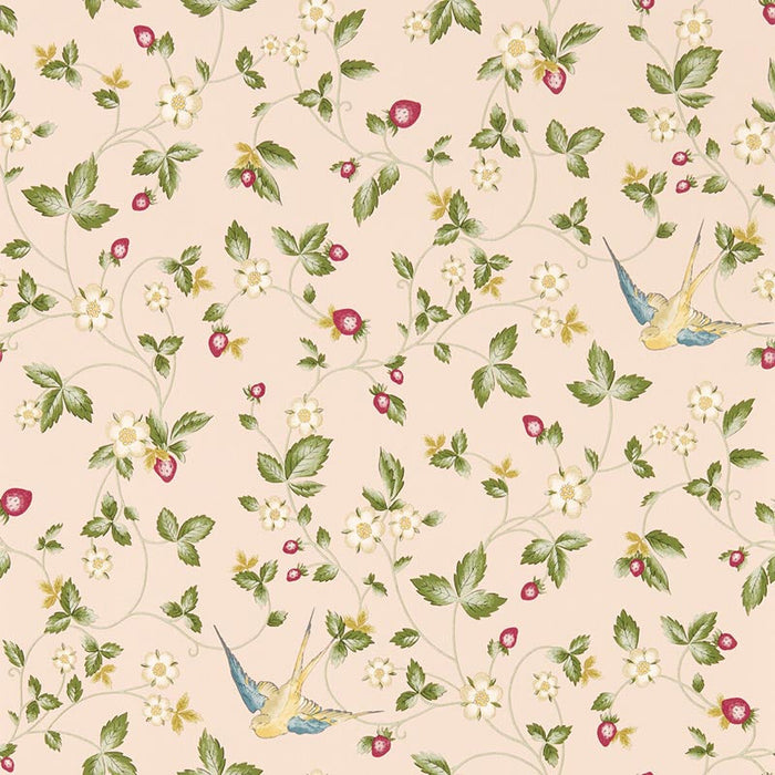 Clarke & Clarke Wild Strawberry Wp Blush Wallpaper Sample W0135/01.CAC.0