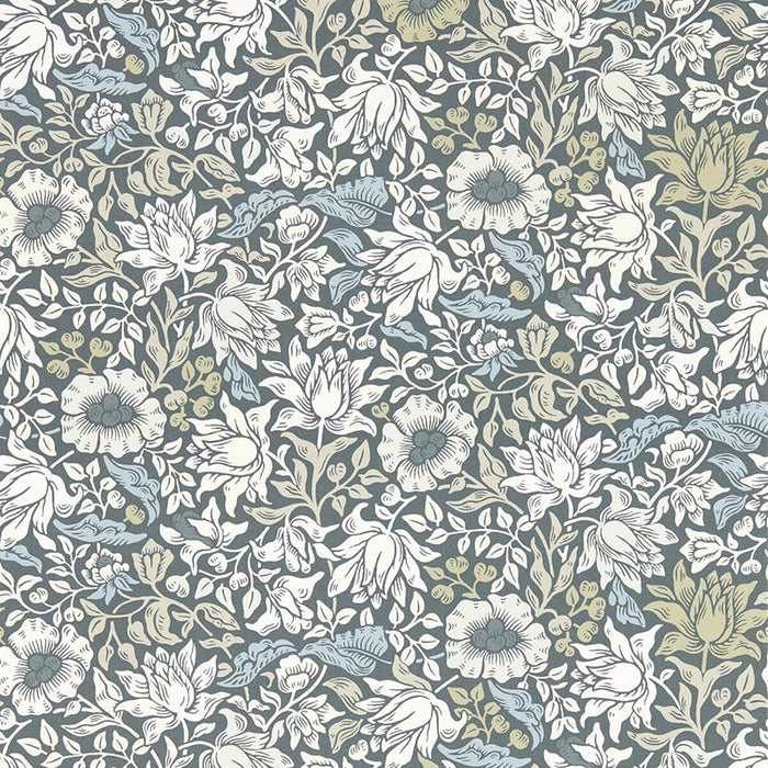 Clarke & Clarke Mallow Slate Wp Wallpaper Sample W0173/01.CAC.0