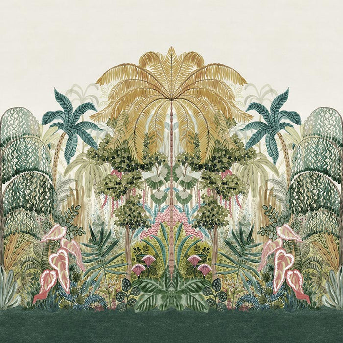 Clarke & Clarke Mombasa Tropical Banner Wp Wallpaper Sample W0187/01.CAC.0