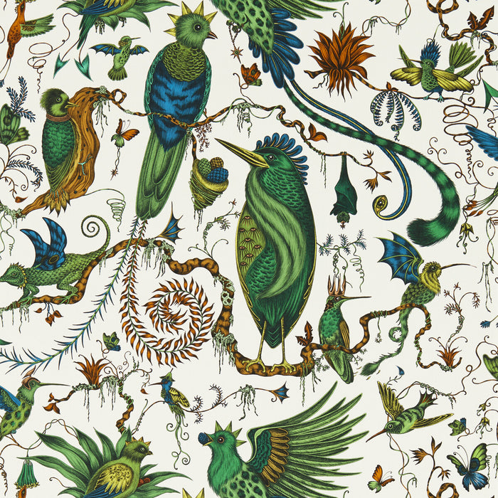 Clarke & Clarke Quetzal Green Wp Wallpaper W0217/03.CAC.0