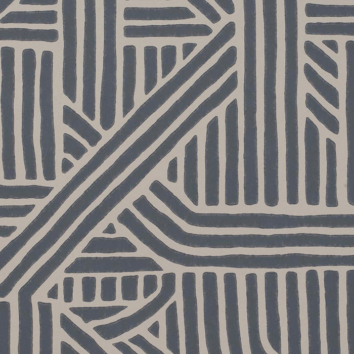 Holly Hunt Walls Cartography Midnight Wallpaper Sample W1042/09