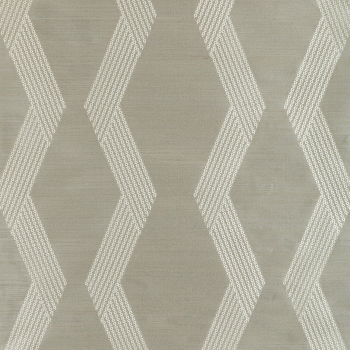 Kravet Couture Chainlink Emb Sisal Grey Wallpaper Sample W3835.11.0