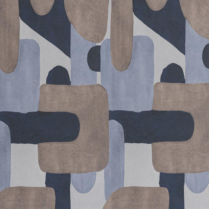 Holly Hunt Walls Pipe Dream Indigo Wallpaper W8600/02