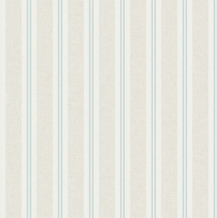 Winfield Thybony Ticking Stripe Clear Skies Wallpaper Sample WBP11404.WT.0