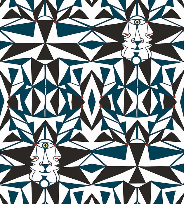 Lelievre Email Bleu Wallpaper WH064610001