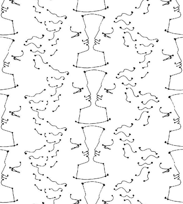 Lelievre Tete A Tete Ivoire Noir Wallpaper WH064640001