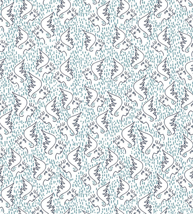 Lelievre Figure D'Ange Bleu Wallpaper WH064660001