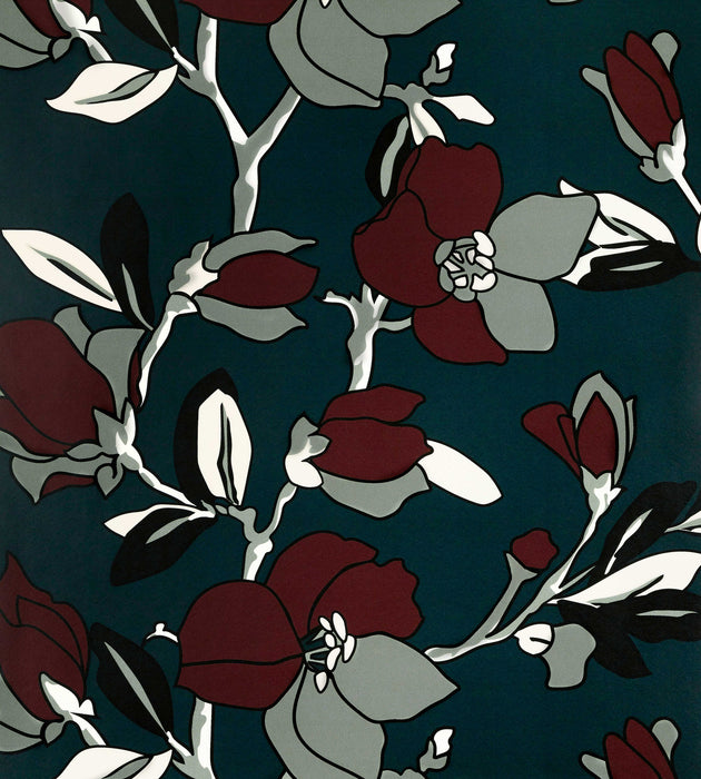 Lelievre Ayame Anthracite Wallcovering Sample WH064840002