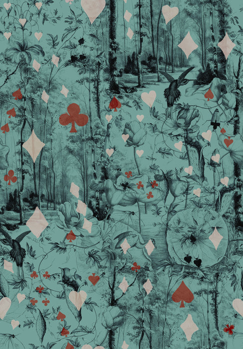 Jean Paul Gaultier Beriba Celadon Wallpaper WH033330003