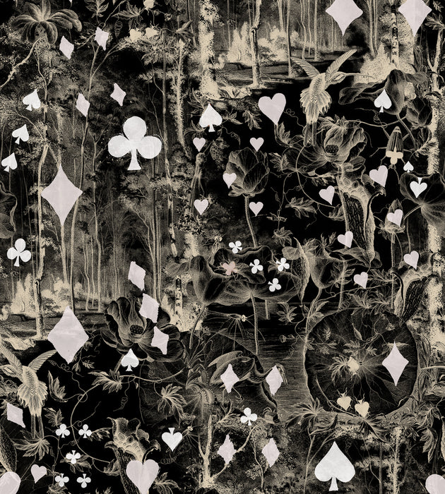 Jean Paul Gaultier Beriba Noir Wallcovering Sample WH033330004