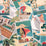Grey Watkins Cote D''azur Ii Green Coral Wallcovering Sample WHF0130M0001