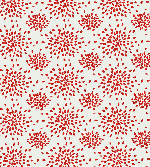 Hinson Fireworks Red On White Wallpaper WHNP1020000R