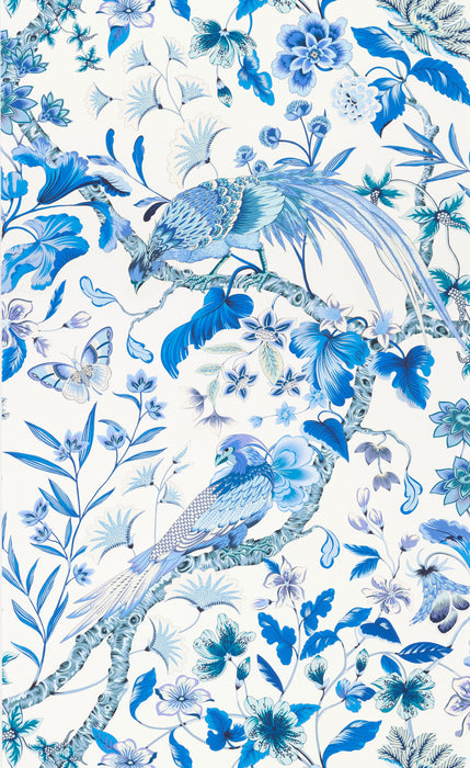 Old World Weavers Botany Bay Porcelain Wallpaper Sample WJR6822D0003