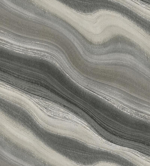 Scalamandre Paria Canyon Graphite Wallpaper Sample WMA0900ST00