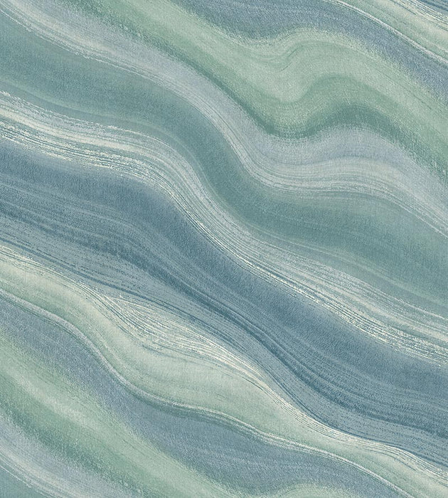Scalamandre Paria Canyon Seafoam Wallpaper Sample WMA0900ST04