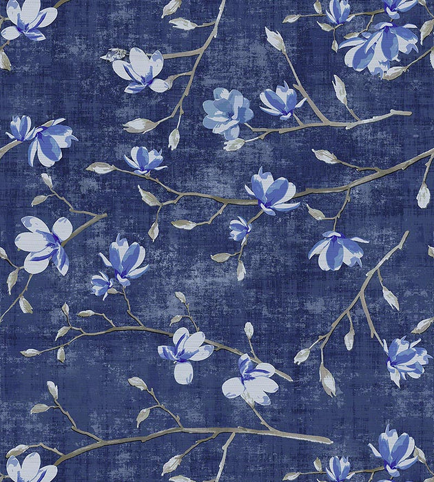 Nicolette Mayer Bloom Delft Blue Wallpaper WNMBLOO0003
